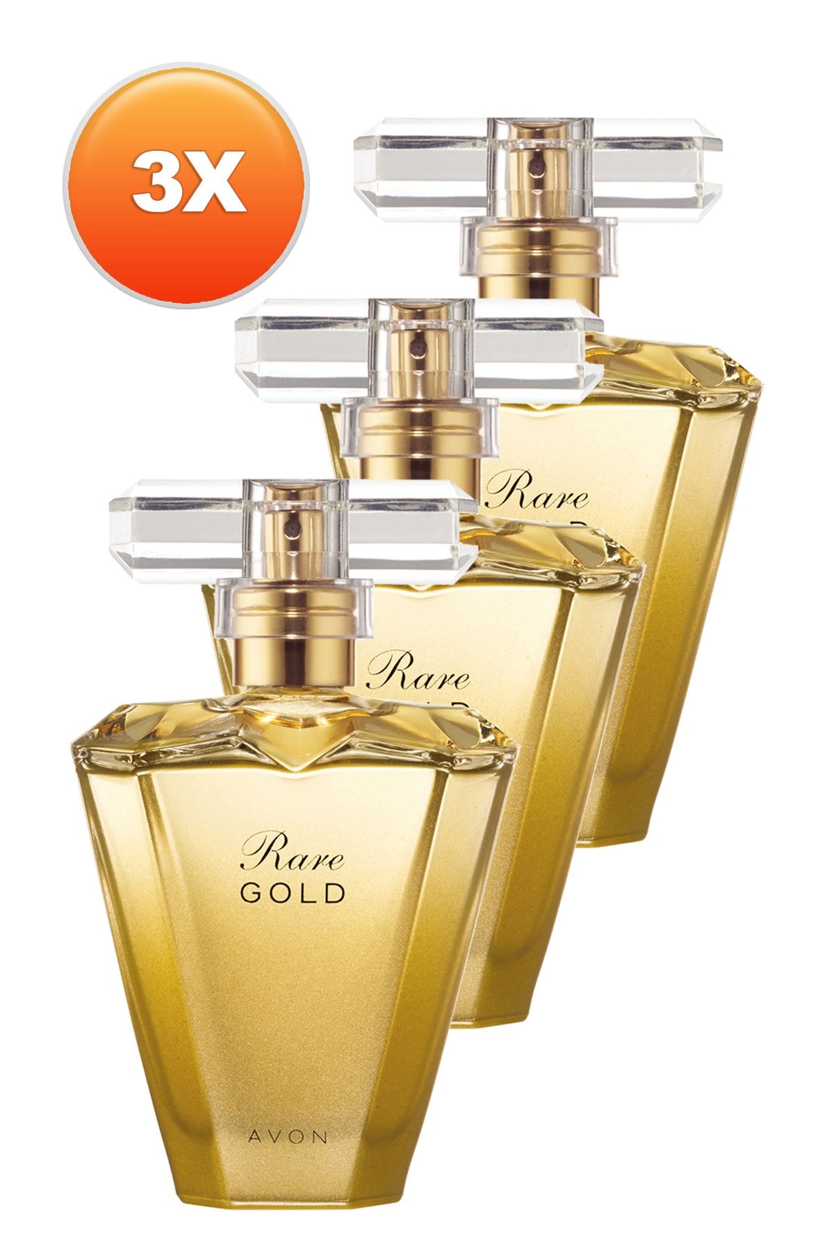 Rare Gold Kadın Parfüm Edp 50 Ml. Üçlü Set