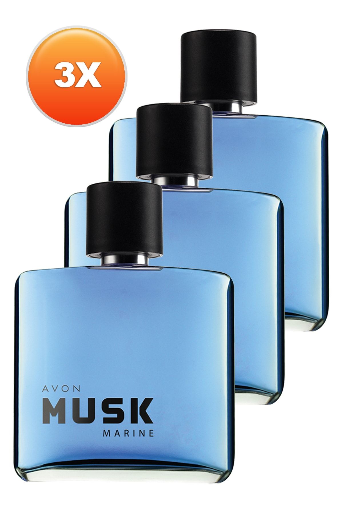 Musk Marine Erkek Parfüm Edt 75 Ml. Üçlü Set
