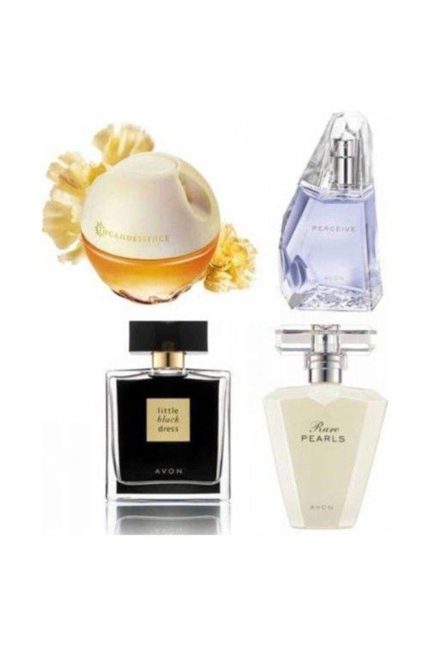 Avon Incandessence Edp+ Perceive Edp+ Little Black Dress Edp+ Rare Pearls Edp 4 Lü Set